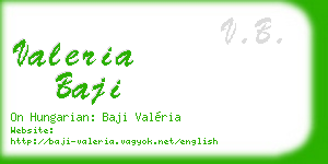valeria baji business card